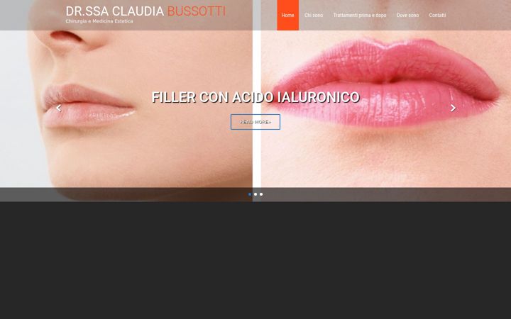 Screenshot of claudiabussotti.it
