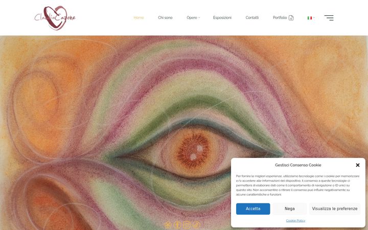 Screenshot of claudiacapone.it