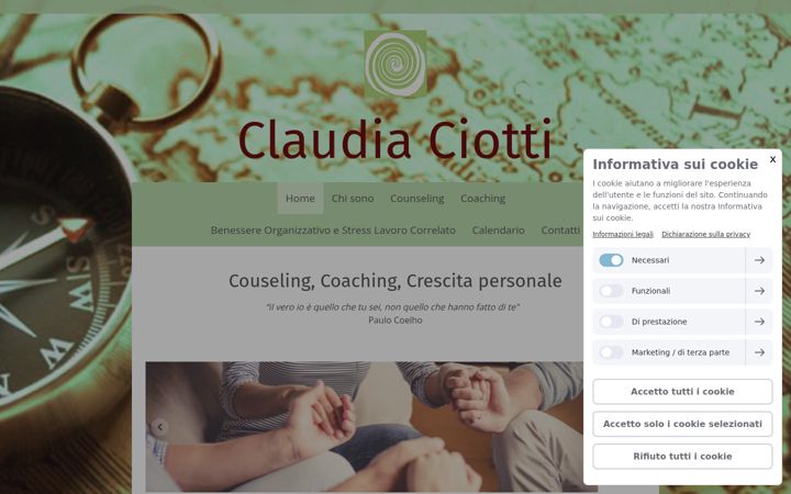 Screenshot of claudiaciotti.com