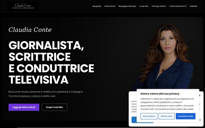 Screenshot of claudiaconteofficial.it