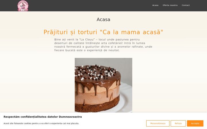 Ekraanipilt saidist claudiacooking.ro