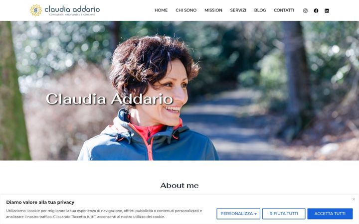 Captura de ecrã de claudiaddario.eu