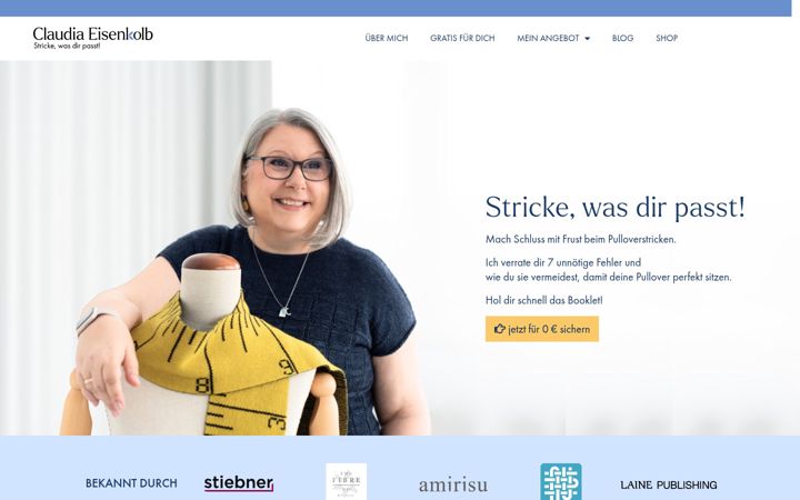 Screenshot of claudiaeisenkolb.com