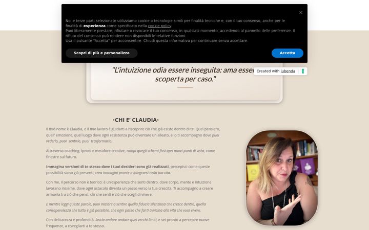 Screenshot of claudiafabbri.com