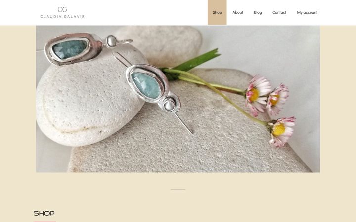 Screenshot of claudiagalavis.com