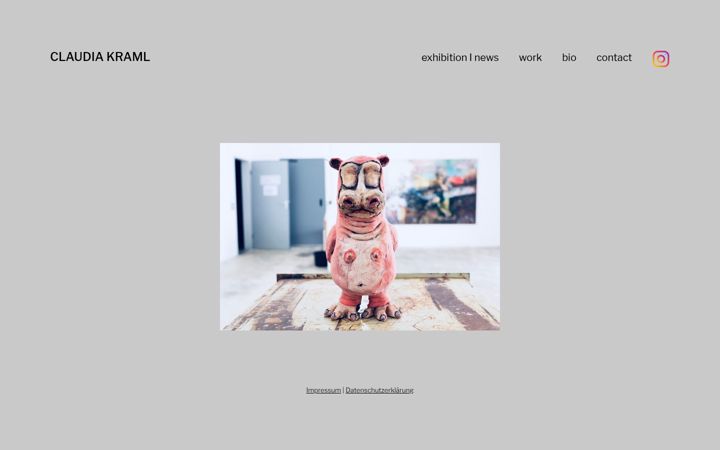 Screenshot of claudiakraml.de