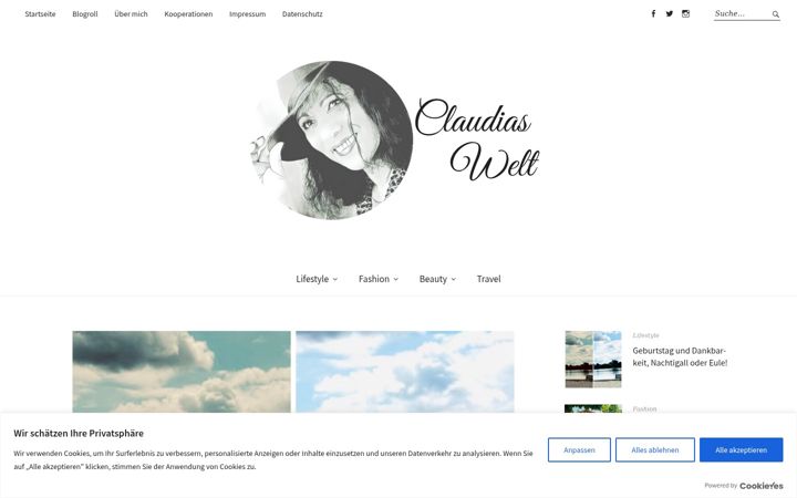 Screenshot of claudialasetzki.com