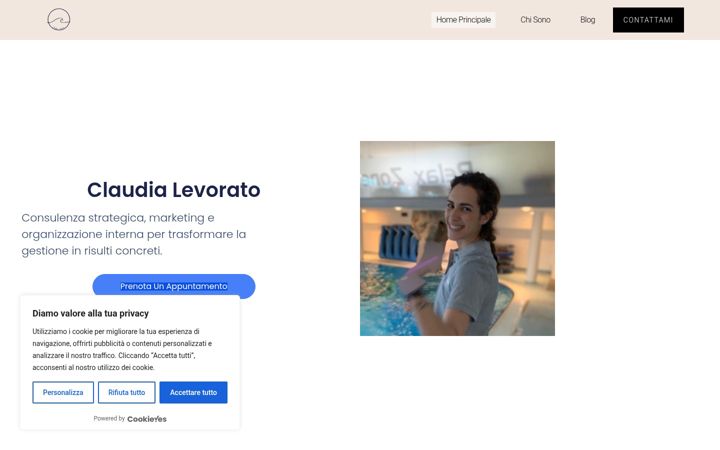 Screenshot of claudialevorato.it