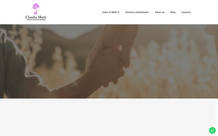 Screenshot of claudiamarti.com