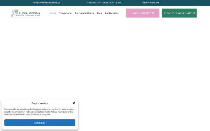Screenshot of claudiamedina.com.co
