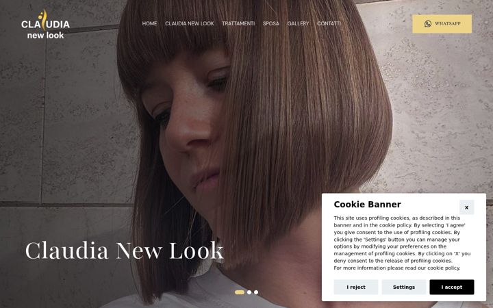 Skærmbillede af claudianewlook.it