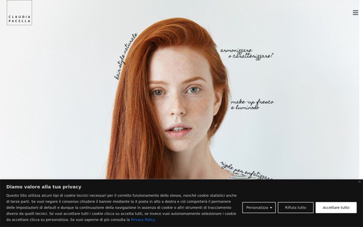 Screenshot of claudiapacella.com