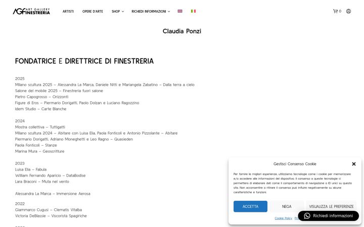 Screenshot of claudiaponzi.com