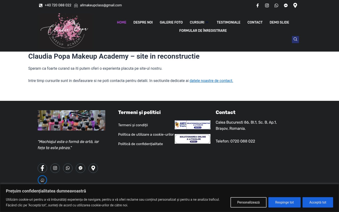 Screenshot van de toestemmingsbanner zoals getoond vóór enige interactie