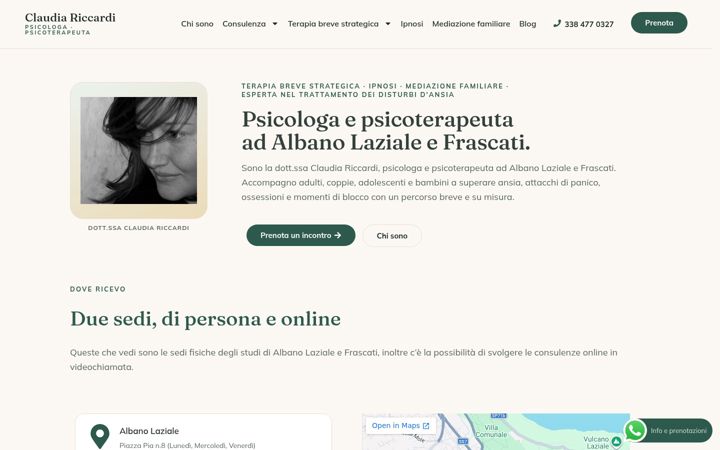 Képernyőkép: claudiariccardi.it