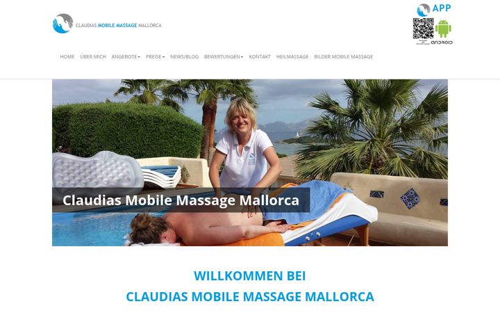 Screenshot of claudias-massage-mallorca.com