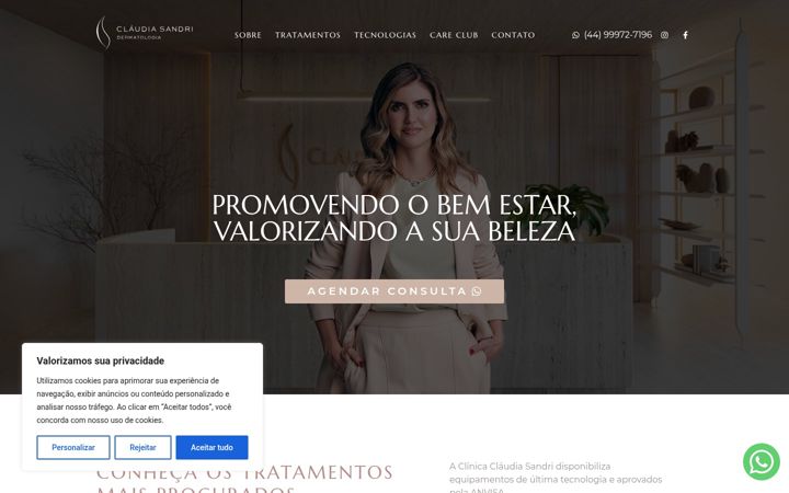 Screenshot van claudiasandri.com.br