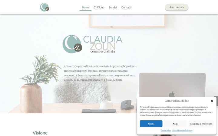Ekrano kopija claudiazolin.it
