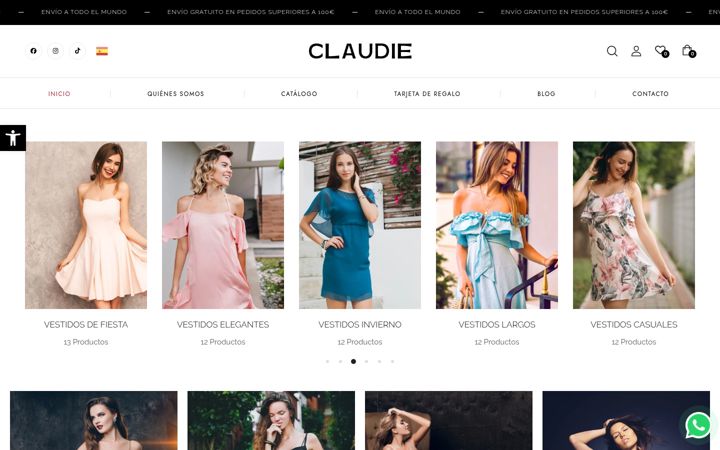 Snímek obrazovky claudie.es