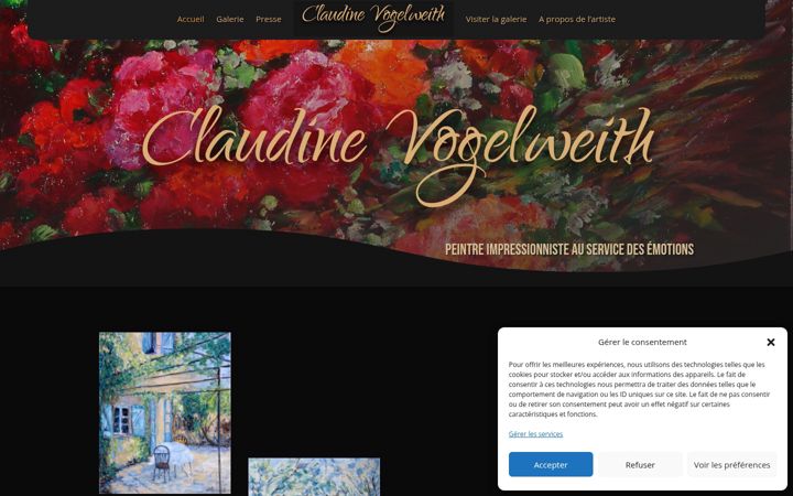 Zrzut ekranu claudine-vogelweith.fr