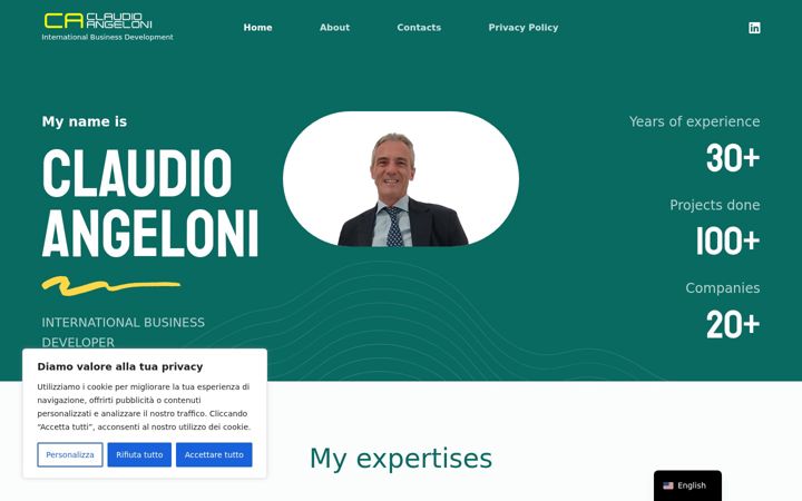 Screenshot of claudioangeloni.it
