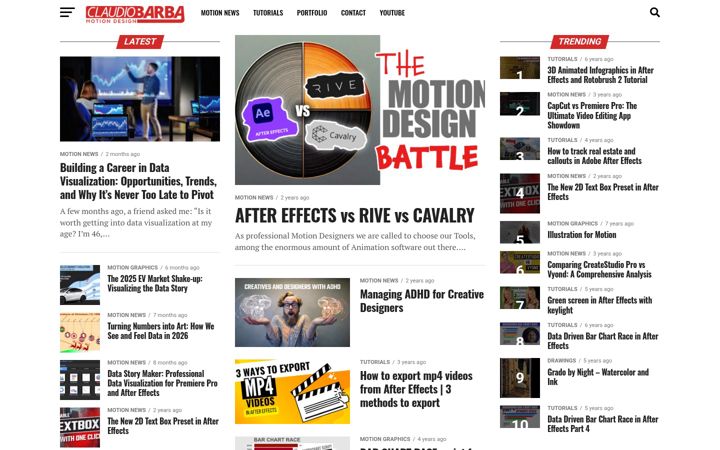 Screenshot of claudiobarba.com