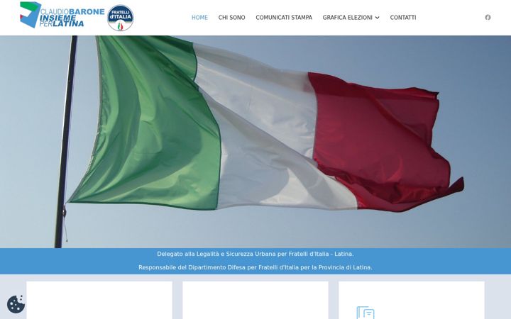 Screenshot of claudiobarone.it