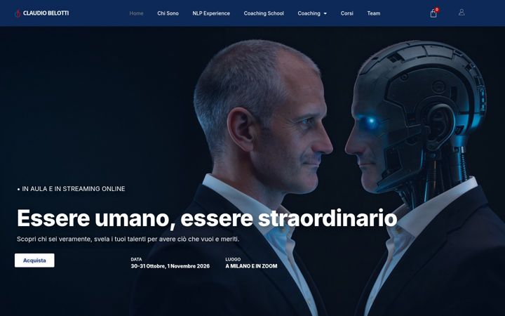 Ekrano kopija claudiobelotti.it