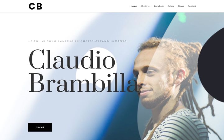 Screenshot di claudiobrambilla.it