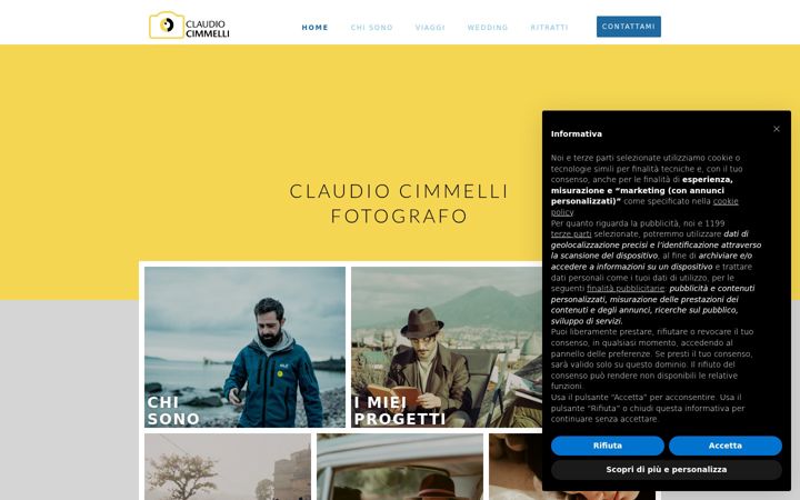 Screenshot of claudiocimmelli.it