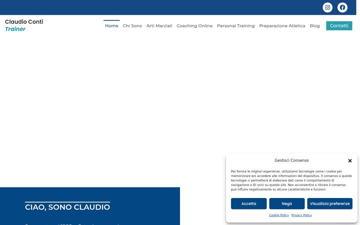 Screenshot di claudiocontitrainer.it