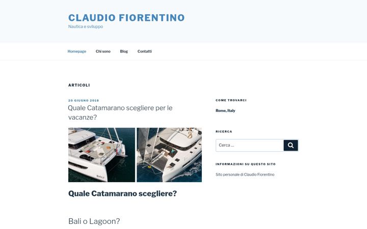 Screenshot of claudiofiorentino.it