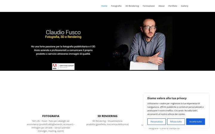 Screenshot di claudiofusco.it