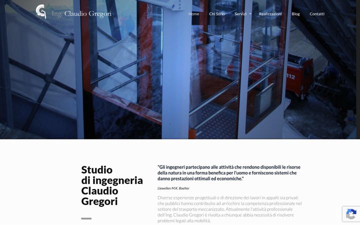 Screenshot of claudiogregori.it