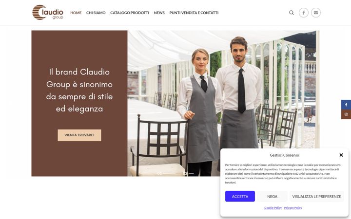 Screenshot di claudiogroup.it