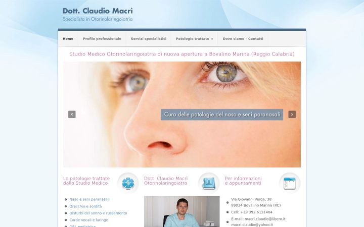 Screenshot di claudiomacri.it