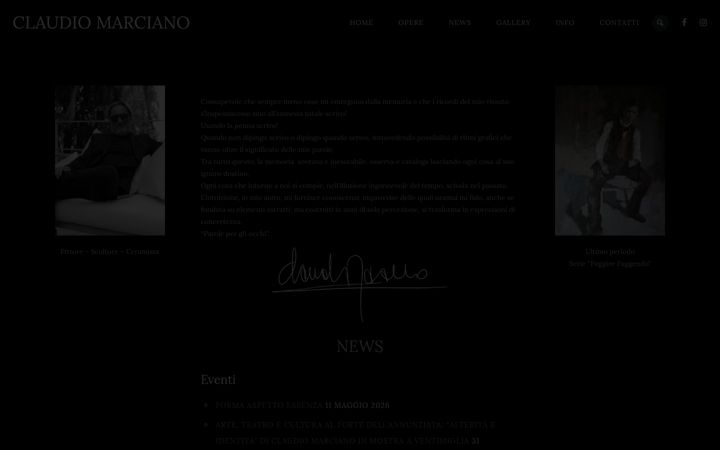 Screenshot of claudiomarciano.com