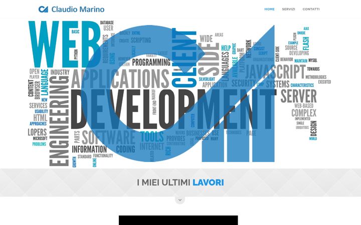 Screenshot of claudiomarino.it
