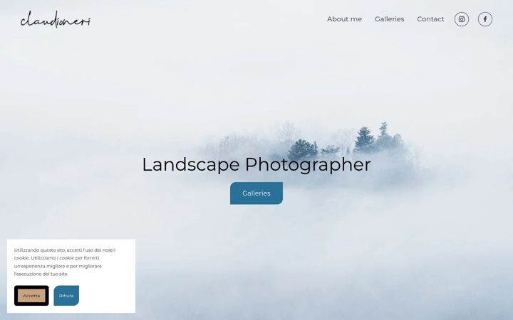 Screenshot of claudioneriphotography.com