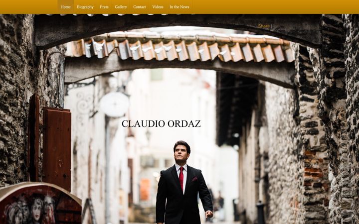 Screenshot of claudioordaz.com