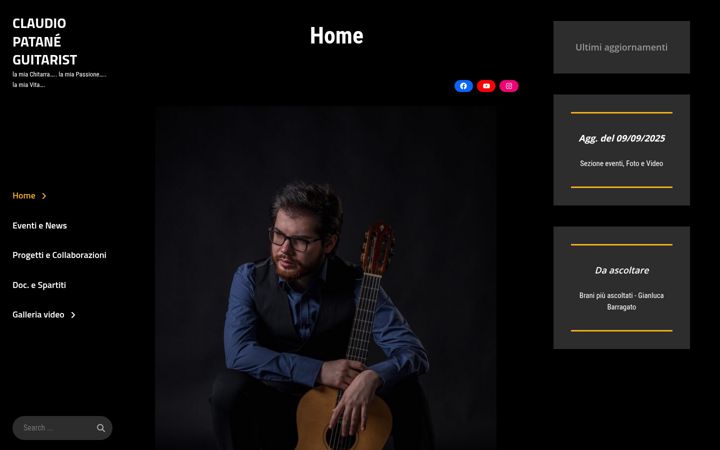 Screenshot of claudiopatane.com