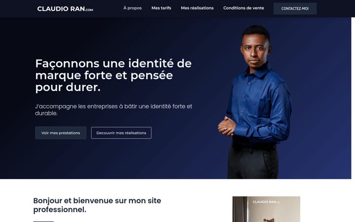 Screenshot of claudioran.com