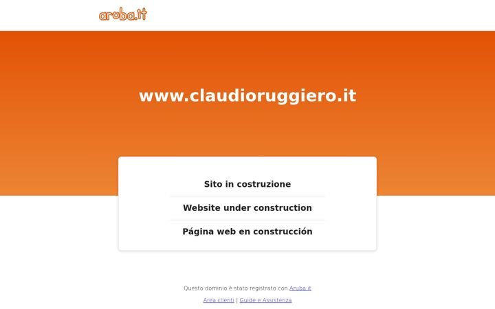 Screenshot of claudioruggiero.it
