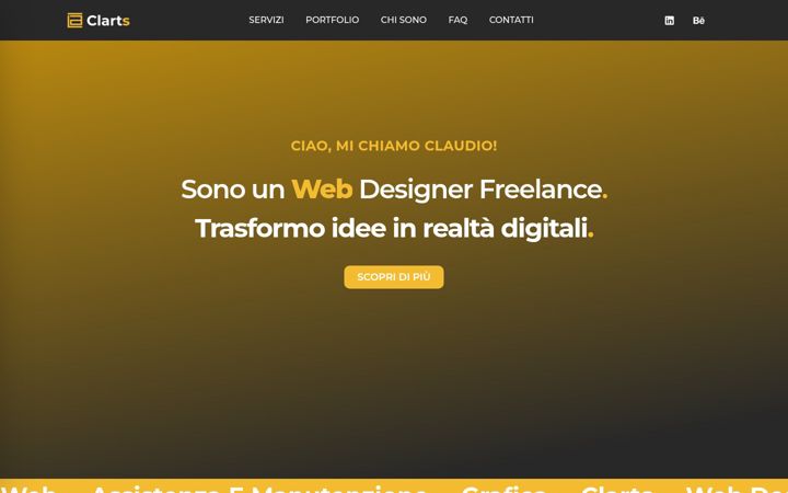 Screenshot of claudiosacco.it