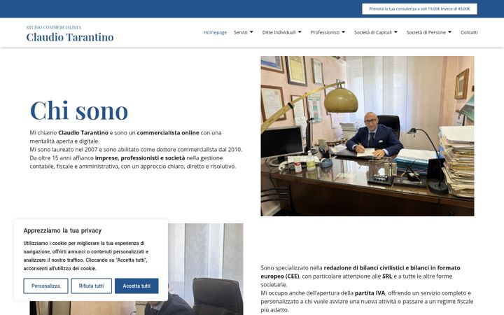 Screenshot of claudiotarantino.it