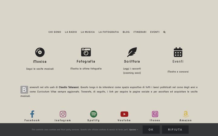 Screenshot of claudiotatananni.it