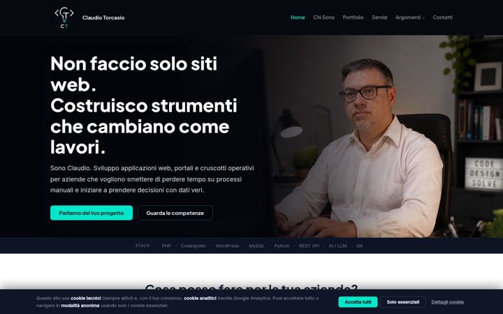 Screenshot of claudiotorcasio.it