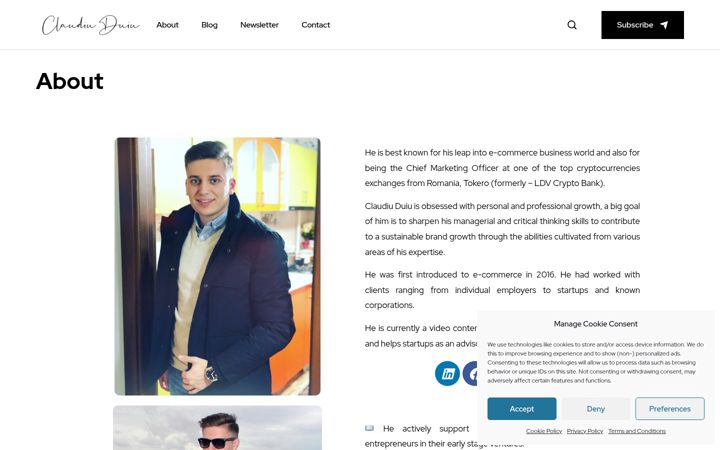 Screenshot of claudiuduiu.com