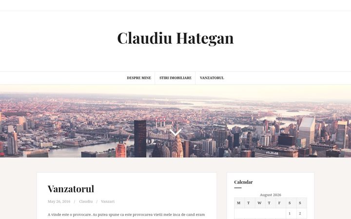 Ekraanipilt saidist claudiuhategan.ro