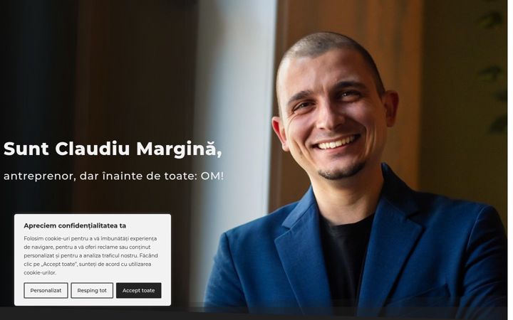 Ekraanipilt saidist claudiumargina.ro